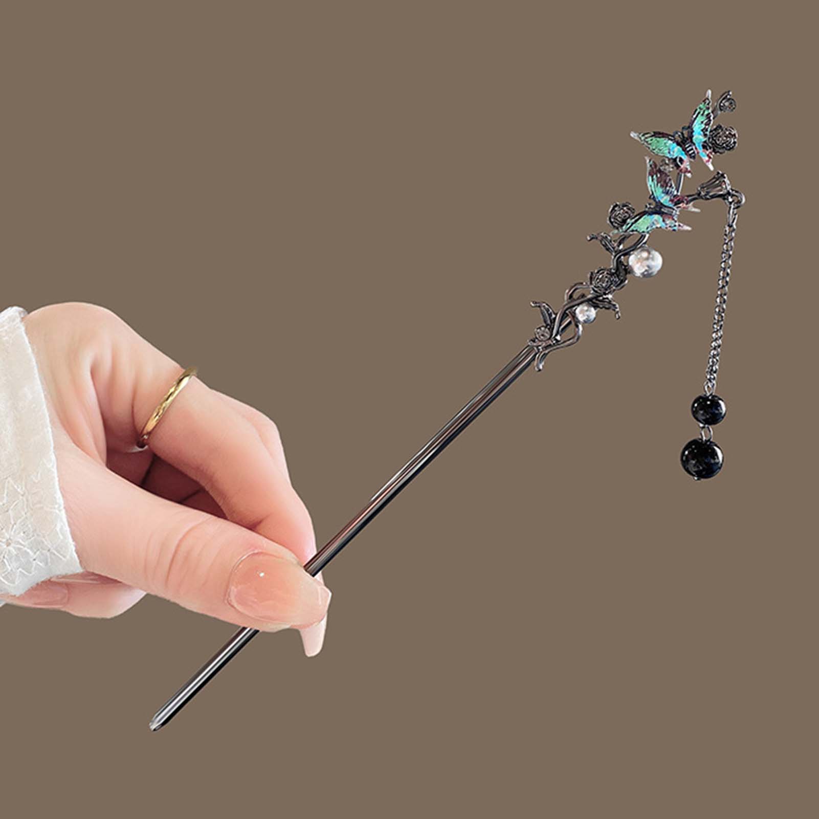 Butterfly Tassel Hairpin Hair  - Hanbok Hair Pin review and price
