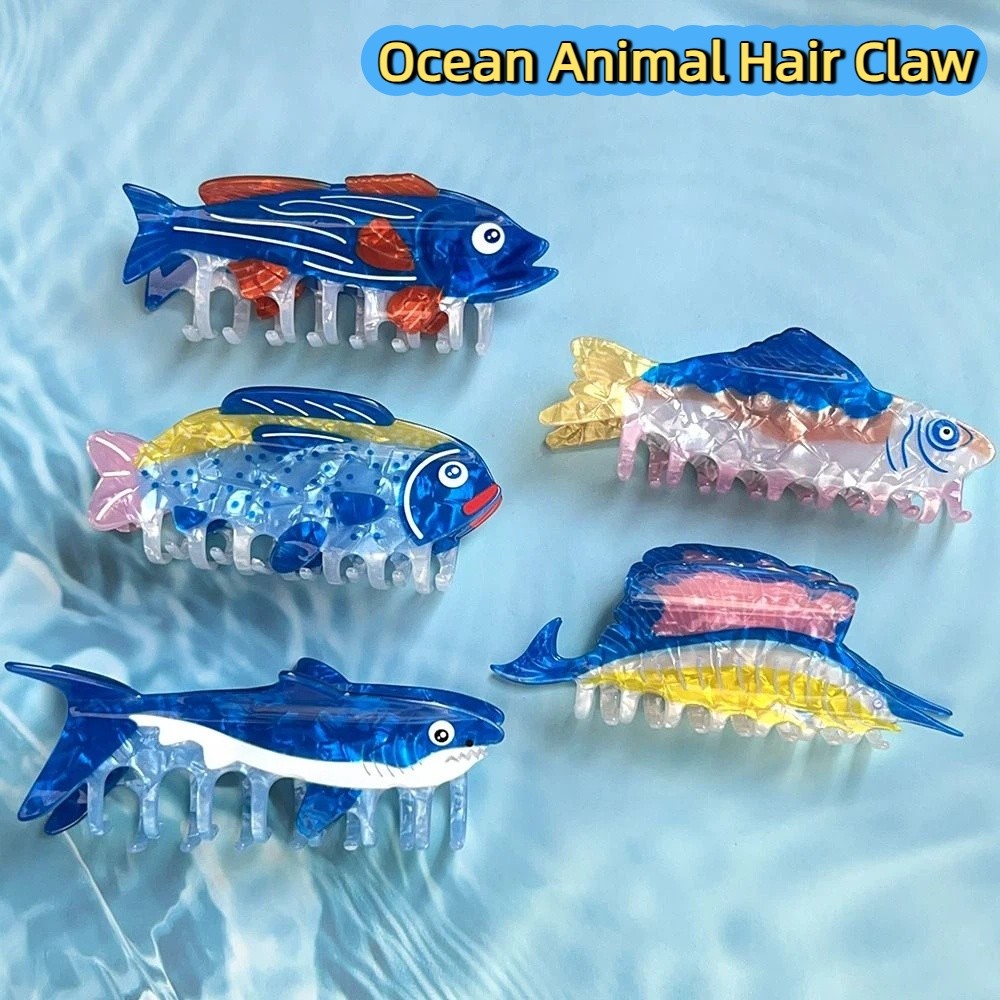 Hairpin Ocean Animal Hair Claw - Korean Lifestyle & Kids Boutique Photos review and price