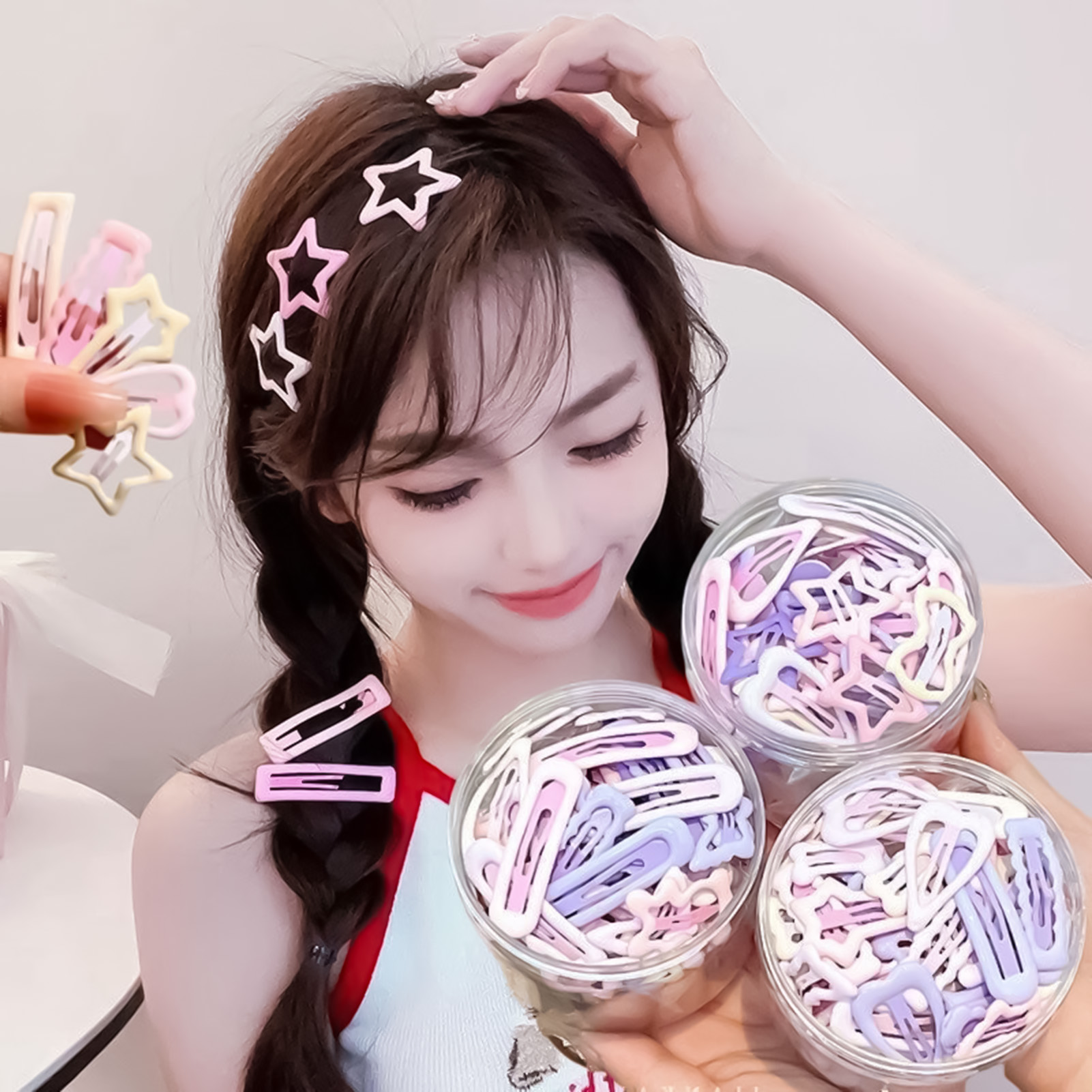 3PCS Sweet Style Headwear Pins - Korean Lifestyle & Kids Boutique Photos review and price