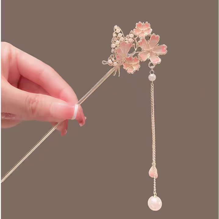 Sakura Hairpin with a High-End - Hanbok Hair Pin review and price